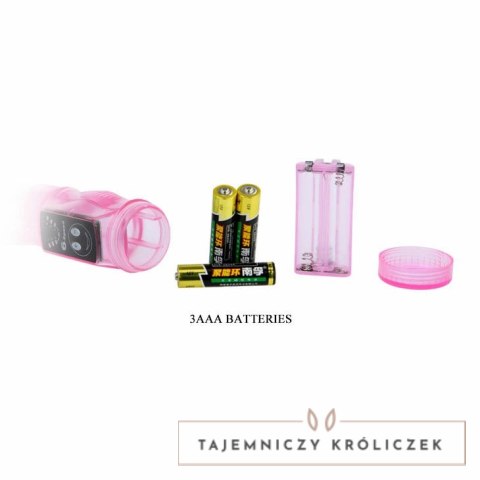 BAILE Intymny Kochanek Liliowy - wielofunkcyjny wibrator wodoodporny 23 cm BAILE