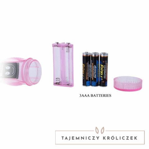 BAILE Wibrator elastyczny z podwojnym systemem stymulacji, żelatyna BAILE