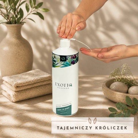 Exotiq Body To Body Oil 1L - Profesjonalny olejek do masażu, gęsta formuła Exotiq