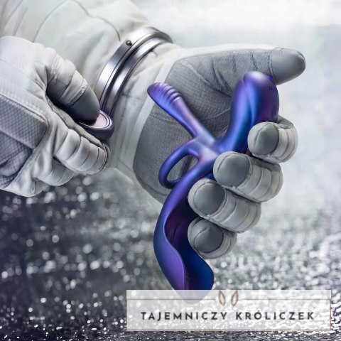 Hueman Zenith - Pierścień Intymny z Funkcją Masażu i Pilotem Fioletowy Hueman