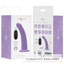 Intense Eddie model wibrujący 17,5 cm fioletowy z pilotem USB INTENSE
