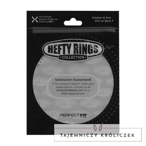 Perfect Fit Hefty Ring Classic silikonowy pierścień 3,6 cm czarny PerfectFitBrand