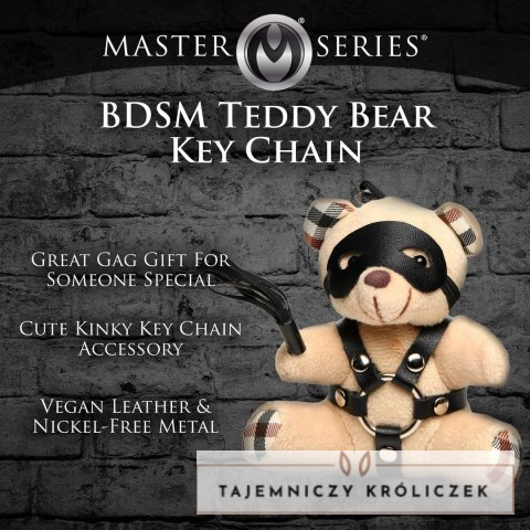 XR Brands Keychain Bear Model BDSM, spalonej pomarańczy, 3,9 cala XR Brands