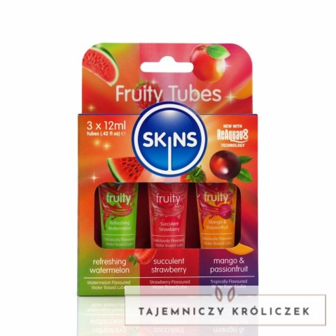 Skins Sampler Tubes Fruity 3x12ml Zestaw Wodnych Żeli Owocowych Creative Conceptions