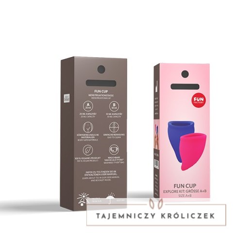 Kubeczki menstruacyjne - Fun Factory Fun Cup Kit Pink & Ultramarine