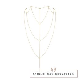 Łańcuszki na plecy i dekolt - Bijoux Indiscrets Magnifique Back & Cleavage Chain Gold