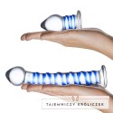 Szklane dildo i plug analny - Glas Double Penetration Set Glas