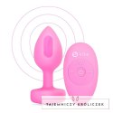 Zdalnie sterowany plug analny - B-Vibe Vibrating Heart Plug S/M Pink B-Vibe