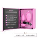 Zdalnie sterowany plug analny - B-Vibe Vibrating Heart Plug S/M Pink B-Vibe