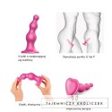 Dildo - Strap-On-Me Dildo Plug Beads Metallic Raspberry Pink L Strap-On-Me