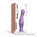 Dildo - Strap-On-Me Dildo Plug Curvy Metallic Purple L Strap-On-Me