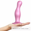 Dildo - Strap-On-Me Dildo Plug Curvy Metallic Sugar Pink L Strap-On-Me