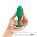 Plug analny - B-Vibe Snug Plug 2 Green B-Vibe