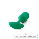 Plug analny - B-Vibe Snug Plug 2 Green B-Vibe