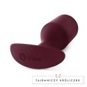 Plug analny - B-Vibe Snug Plug 5 Dark Red B-Vibe