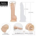 Wibrator - Naked Addiction Rotating & Vibrating Dong 20 cm Vanilla Naked Addiction