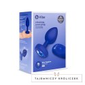 Zdalnie sterowany plug analny - B-Vibe Vibrating Jewel Plug L/XL Navy B-Vibe