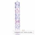 Szklane dildo - Glas Purple Rose Nubby 23 cm Glas