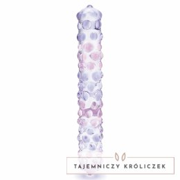 Szklane dildo - Glas Purple Rose Nubby 23 cm Glas