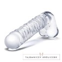 Szklane dildo - Glas Realistic Ribbed Glas