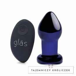 Szklany plug analny wibrujący - Glas Vibrating Butt Plug Glas