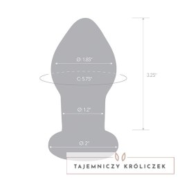 Szklany plug analny wibrujący - Glas Vibrating Butt Plug Glas