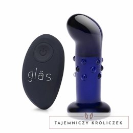 Szklany plug analny wibrujący - Glas Vibrating Dotted G-Spot/P-Spot Plug Glas