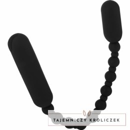 Koraliki analne wibrujące - PowerBullet Booty Beads Black PowerBullet