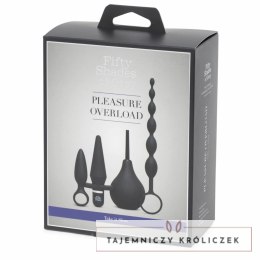 Zestaw akcesoriów - Fifty Shades of Grey Pleasure Overload Starter Anal Kit (4 piece kit) Fifty Shades of Grey