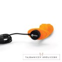 Plug analny wibrujący - B-Vibe Texture Plug Swirl Orange B-Vibe