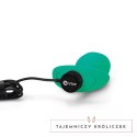 Plug analny wibrujący - B-Vibe Texture Plug Twist Green B-Vibe