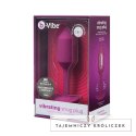 Plug analny wibrujący - B-Vibe Vibrating Snug Plug 2 Rose B-Vibe