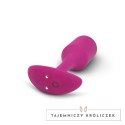 Plug analny wibrujący - B-Vibe Vibrating Snug Plug 2 Rose B-Vibe