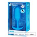 Plug analny wibrujący - B-Vibe Vibrating Snug Plug 3 Blue B-Vibe