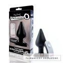 Plug analny wibrujący - The Screaming O Vibrating Plug XL Black The Screaming O