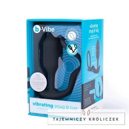 Plug analny wibrujący z pierścieniem - B-Vibe Vibrating Snug & Tug M B-Vibe