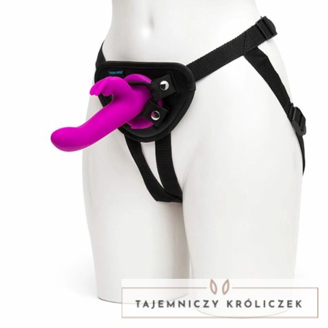 Strap-on z penisem - Happy Rabbit Vibrating Strap-On Harness Set Purple Happy Rabbit