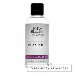 Olejek do masażu - Fifty Shades of Grey Play Nice Vanilla Massage Oil 90 ml Fifty Shades of Grey