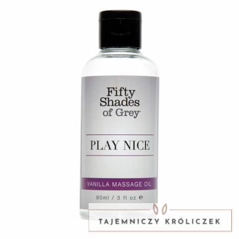 Olejek do masażu - Fifty Shades of Grey Play Nice Vanilla Massage Oil 90 ml Fifty Shades of Grey