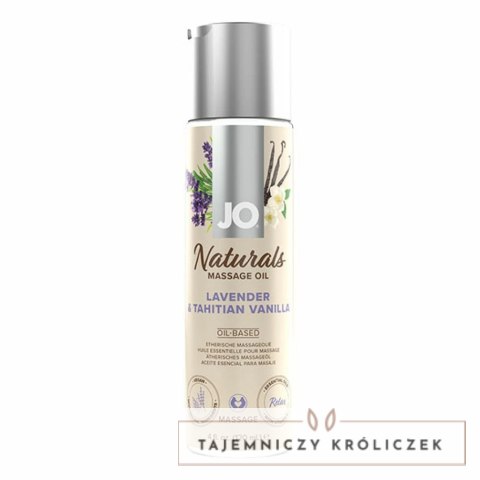 Olejek do masażu - System JO Naturals Massage Oil Lavender & Tahitian Vanilla 120 ml System JO