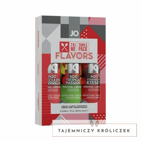 Zestaw lubrykantów - System JO Tri Me Flavors 3 x 30 ml System JO