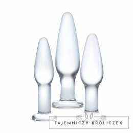 Zestaw szklanych plugów analnych - Glas Anal Training Set Glas