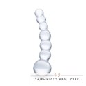 Szklane dildo - Glas Curved Beaded Glas