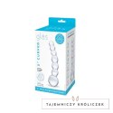 Szklane dildo - Glas Curved Beaded Glas