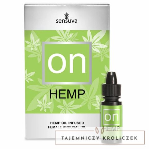 Olejek stymulujący - Sensuva ON Arousal Oil Hemp 5 ml Sensuva