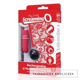 Wibrujące majteczki - The Screaming O Charged Remote Control Panty Vibe Red The Screaming O