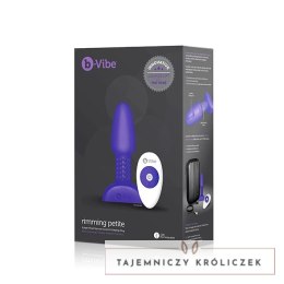 Zdalnie sterowany plug analny - B-Vibe Rimming Petite Purple B-Vibe