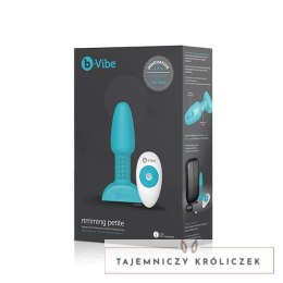 Zdalnie sterowany plug analny - B-Vibe Rimming Petite Teal B-Vibe