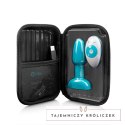 Zdalnie sterowany plug analny - B-Vibe Rimming Petite Teal B-Vibe