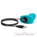 Zdalnie sterowany plug analny - B-Vibe Rimming Petite Teal B-Vibe